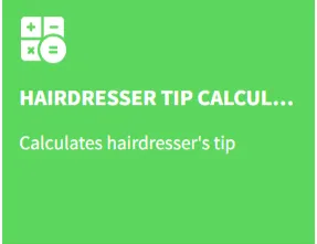 hairdresser tip calculator